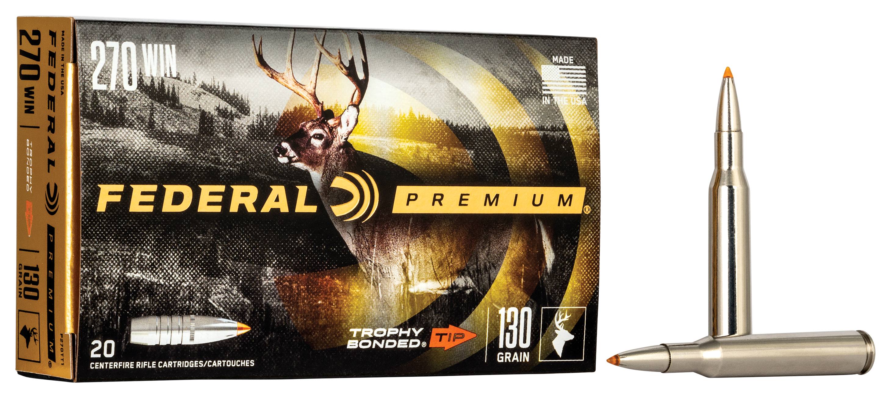 Federal Premium Vital-Shok Trophy Bonded Tip .270 Winchester 130 Grain ...